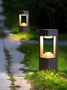 Слънчев градински лампа открит водоустойчив газонный лампа, градинска лампа вила клубна къща външен лампа