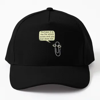 Стикер от Microsoft Clippy Philosophy, стикер-мем, бейзболна шапка, шапка, луксозна марка риболовна шапка, дамски шапка 2023, мъжки