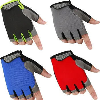 Стилни летни высокоэластичные ръкавици за колоездене, дишащи мрежести ръкавици за спорт на открито с полупальцами, износоустойчиви нескользящие