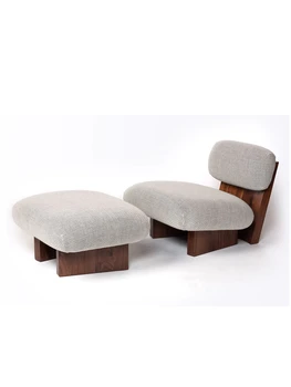 Столове с акцент за всекидневната, изработени по поръчка от масивно дърво, единичен разтегателен диван, на текстилен стол за почивка, мебели от бял восък, единична стол