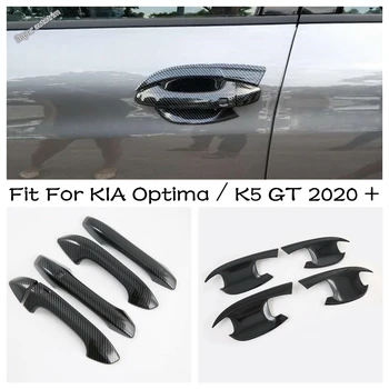 Страничната Врата копчето Украса на Чашата Защитно покритие Тампон За KIA Optima/K5 GT 2020 - 2022 ABS Аксесоари От Въглеродни Влакна Отвън