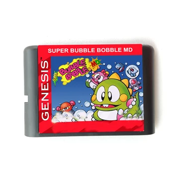Супер Bubble Bobble за 16-битова игра на карти Sega MD за конзоли Mega Drive за Genesis