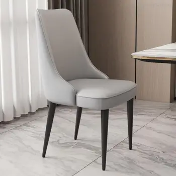 Съвременно Ергономичен стол за хола на Луксозен Дизайн, Трапезни столове от скандинавски на кожата, Тоалетна Баня, Сандали, Библиотека Мебели ZXF