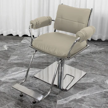 Съвременно коса стол от изкуствена кожа за мебели салон Професионални коса стол лесно луксозно удобно коса стол