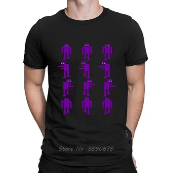 Тениска Fnaf Purple Гай Sprites, Размер 6xl, известният пролетно официалната тениска за почивка, тениска с нов дизайн