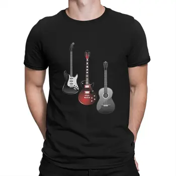 Тениска в стил рок китара Play1_x4, класическа тениска за почивка, мъжка тениска с принтом, голяма разпродажба