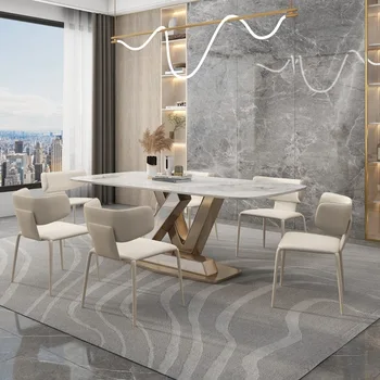 Трапезни столове в скандинавски стил, релаксиращи Битови Модерни и Луксозни Трапезни столове, минималистичная Мебели за дома Sillas De Comedor WZ50DC