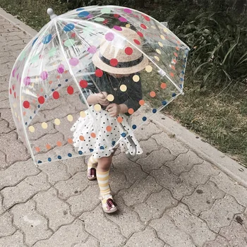 Улични детски чадъри, Аксесоари за деца, Детски Чадър, Joy, Лек, Прозрачен, Водоустойчив инструмент за излизане навън, Дъждобран за бебета