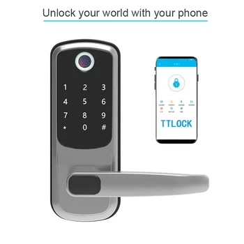 Цифров интелигентна система за заключване на вратите за сигурност Бесключевая клавиатура автоматично заключване на вратите пръстови отпечатъци, биометрични парола система за заключване на вратите