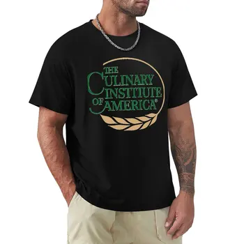 ЦРУ (Американския кулинарен институт), класическа тениска, тениски с котки, празни тениски, великолепна тениска, прости черни тениски, мъжки