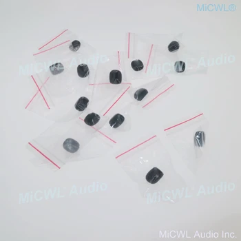 Черна мини-гъба с химикалка пяна, Предното стъкло за слушалки, щипки за вратовръзки, Петличный микрофон 2-3 мм