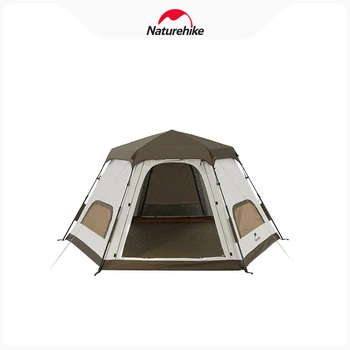 Шестоъгълен автоматична палатка за къмпинг Naturehike на открито, Непромокаемая и солнцезащитная, голяма пространствена Палатка