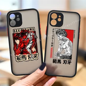 Японското Аниме Mike Hanma Comics Калъф За Телефон За iPhone 11 12 13 14 Pro MAX XR XS 7 SE2 X 8 15Plus С Въздействие Твърд Матово Покритие Във формата на Миди