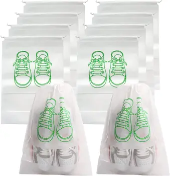 10шт Чанта За Съхранение Шкаф за Обувки-Органайзер За Обувки Пътна Пылезащитная Чанта За Съхранение на Обувки Нетканая Чанта За Обувки
