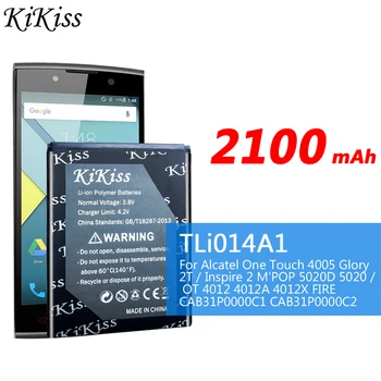 2100 mah TLi014A1 Батерия за мобилен телефон за Alcatel Pixi 3 4,5 