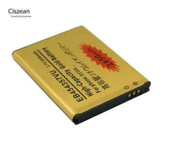 Ciszean EB454357VU 2450 mah Златен Взаимозаменяеми Батерия За Samsung Galaxy Y S5300 S5360 S5380 S5368 I509 GT-S5360 GT-S5368 5 бр./лот
