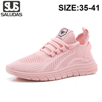 SALUDAS/ нова дамски обувки, дишаща маратонки за бягане, градинска удобни ежедневни спортни обувки, модни дамски обувки за тенис