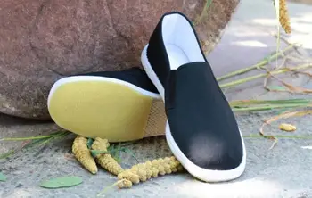 Дишаща памучен ръчно изработени обувки от плат, туристически обувки за бойни изкуства-ушу тай чи, тай чи, обувки за дзен-лей, обувки за шаолиньских монаси кунг-фу