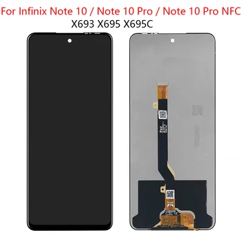За Infinix Note 10 Pro NFC X695C LCD дисплей с сензорен екран Резервни Части За Infinix Note 10 Pro NOTE10 X695 X695D LCD
