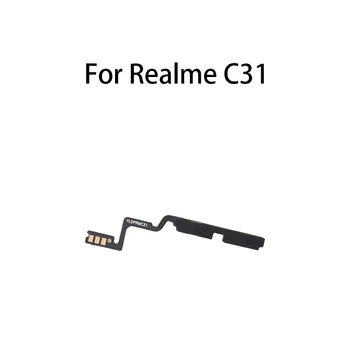 Клавиш за изключване на звука Бутон за регулиране на силата на звука Гъвкав кабел за Realme C31 / RMX3501