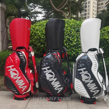 Мъжка чанта-държач за голф HONMA, висококачествена професионална голф чанта от изкуствена кожа, клубна чанта за съхранение на 골프용품