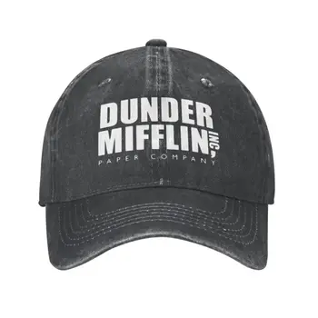 Нова мода памучен бейзболна шапка Dunder Miffling Paper Company за жени и мъже, дишаща, за офис, за телевизионно шоу, за татко, спортна