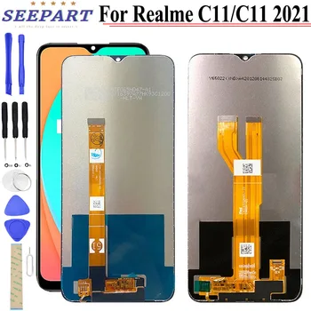 Тестван Нов За OPPO Realme C11 RMX2185 LCD сензорен дисплей, Дигитайзер в Събирането На Телефон 6,52 